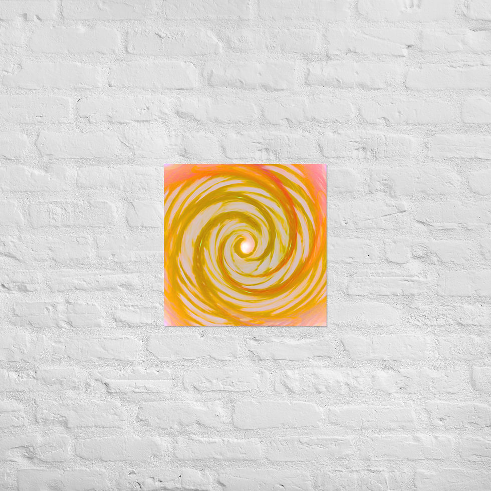 Thumbnail: Golden Angel Wing Vortex Poster