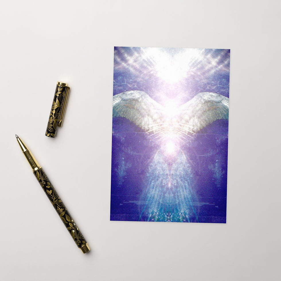 Thumbnail: Violet Angel Greeting card
