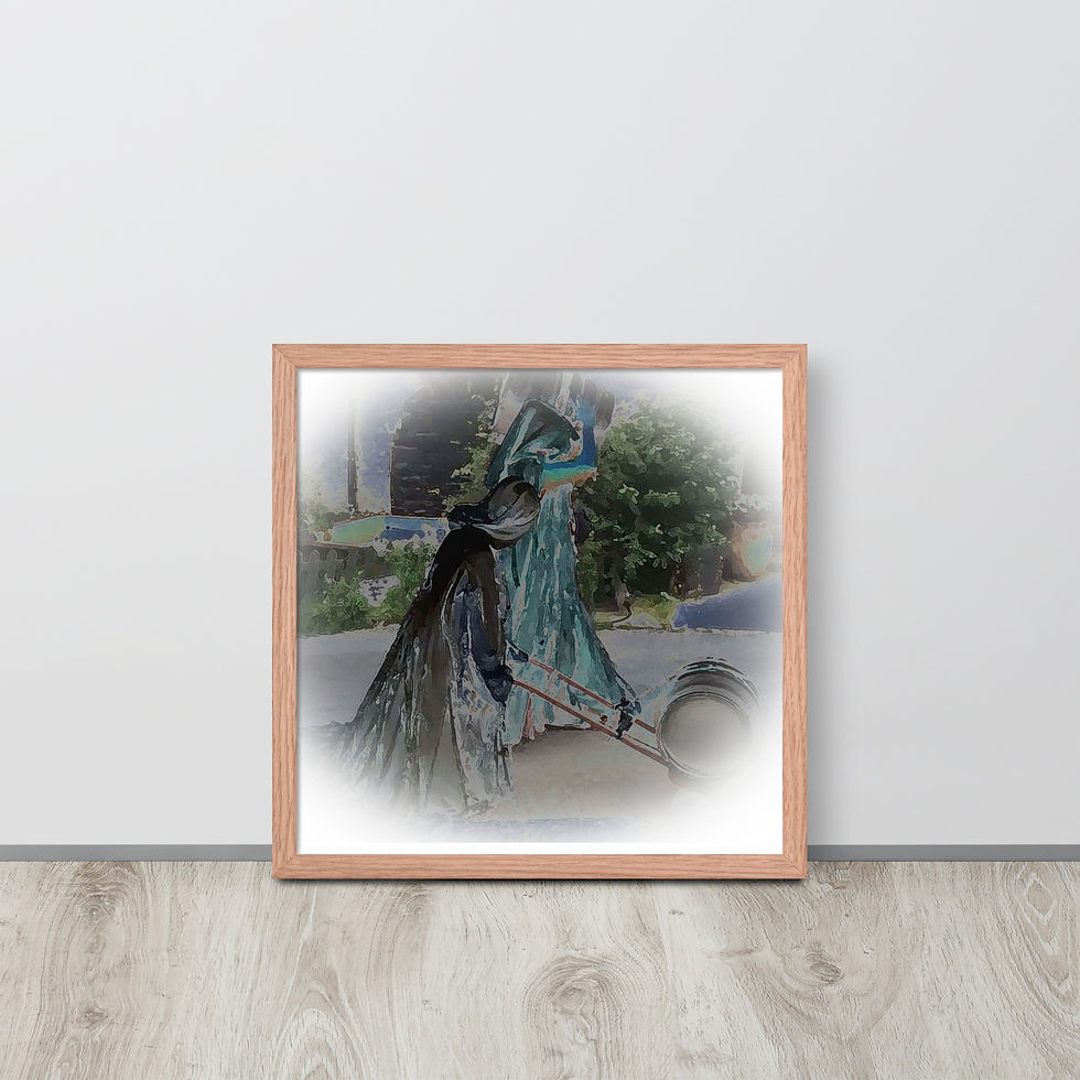Thumbnail: Beer Barrels Ghost Framed poster