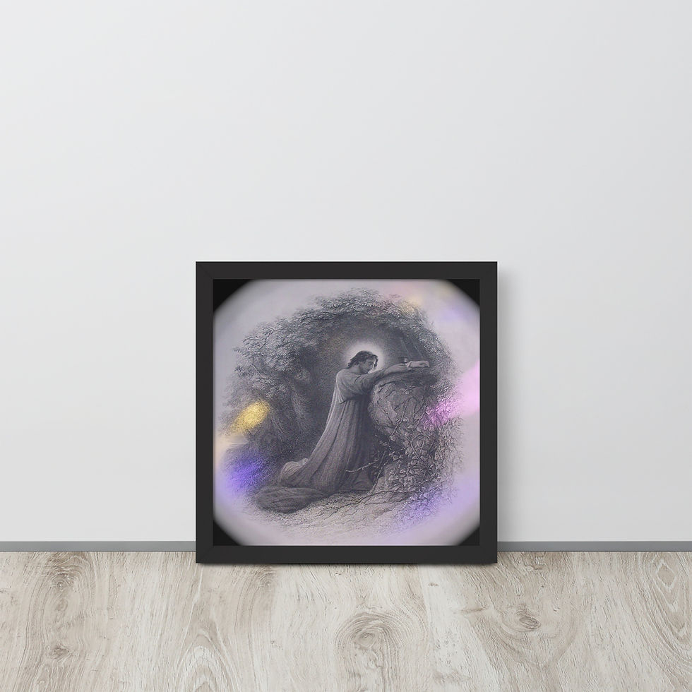 Thumbnail: Kneeling Christ Framed poster