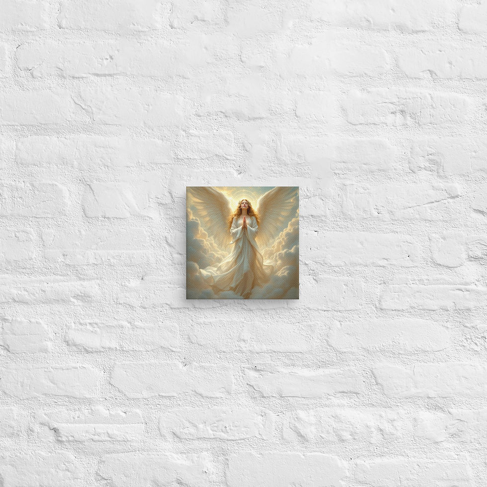 Thumbnail: Praying Girl Angel Canvas
