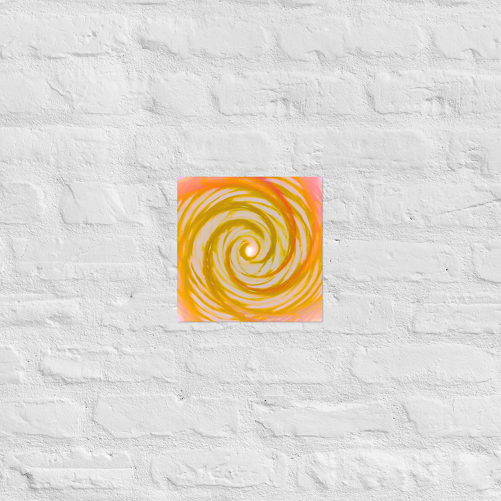 Thumbnail: Golden Angel Wing Vortex Poster