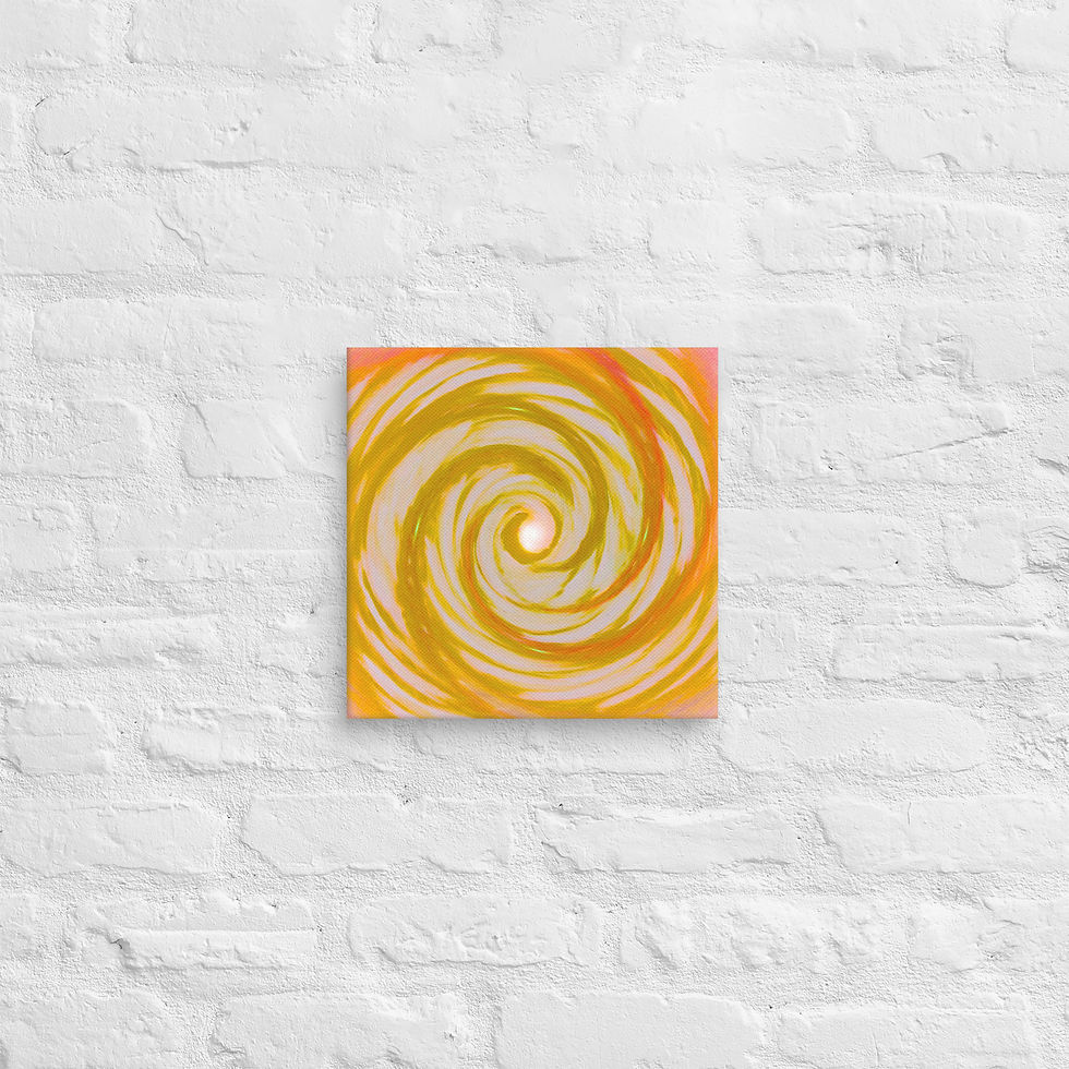 Thumbnail: Golden Angel Wings Vortex Canvas