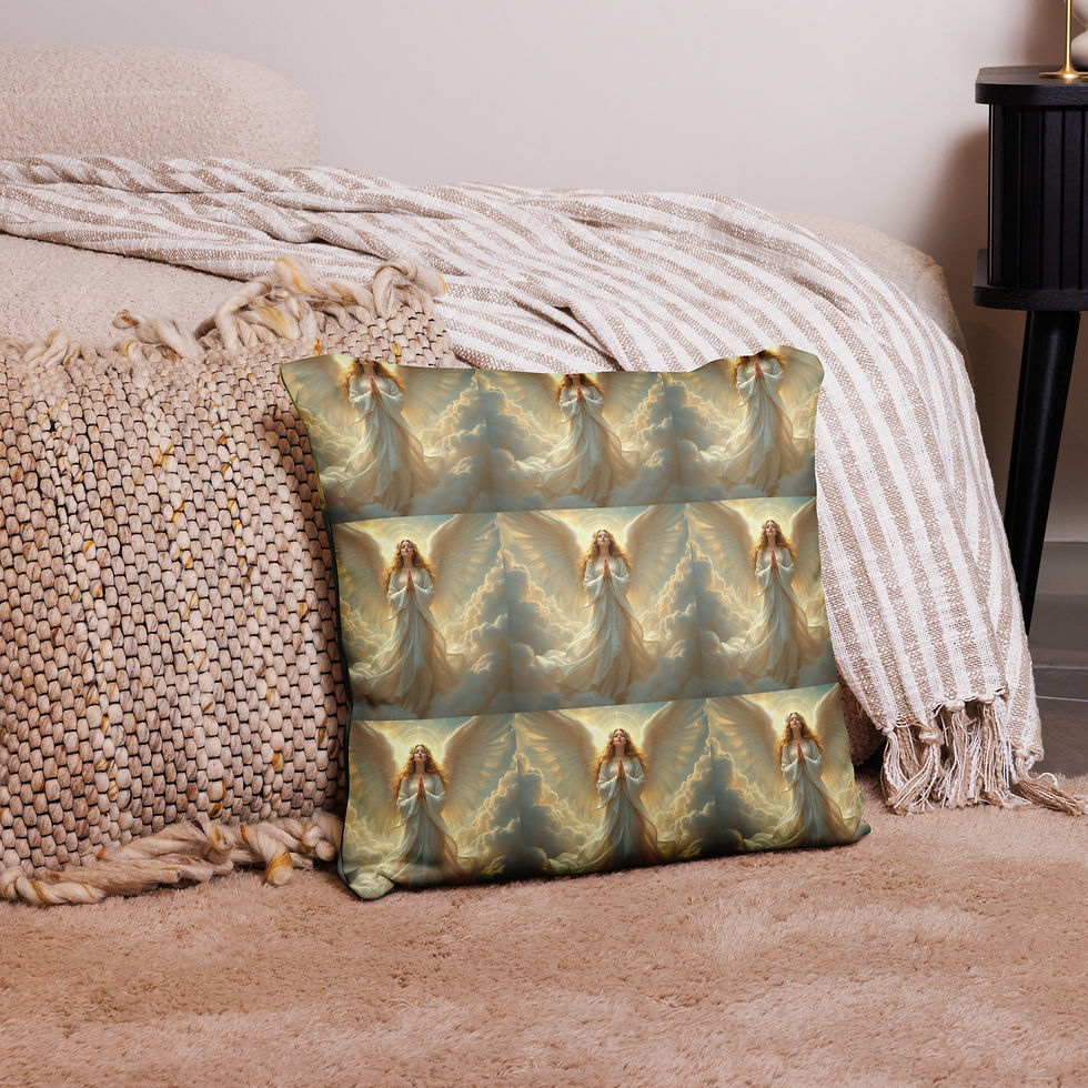 Miniatura: Praying Angel Girl Basic Pillow