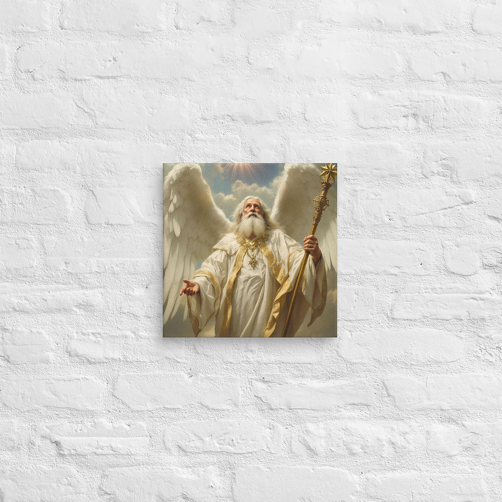 Miniaturebillede: God with Staff Canvas
