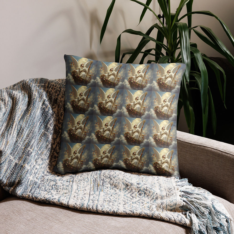 Miniature : God on boat Basic Pillow