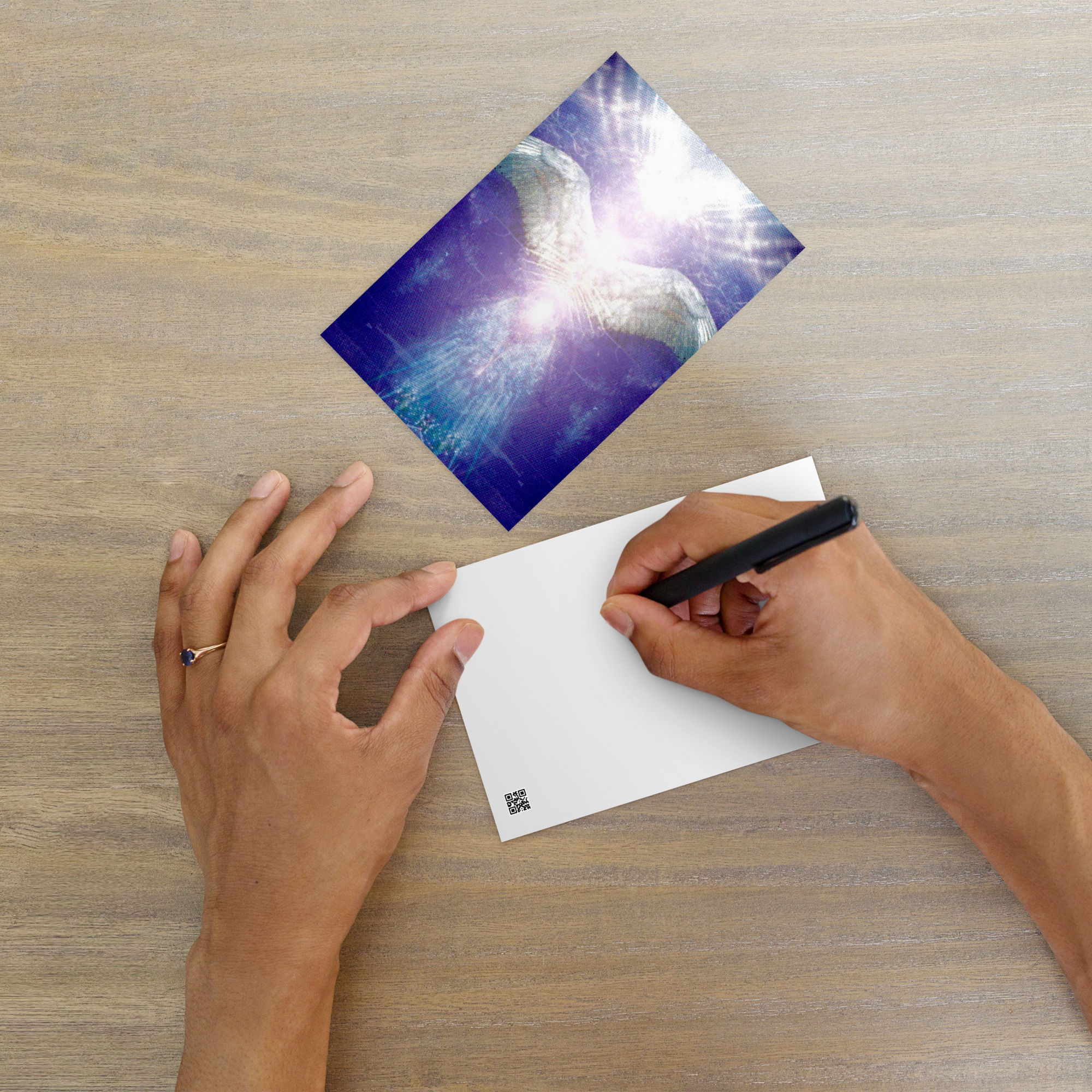 Violet Angel Standard Postcard