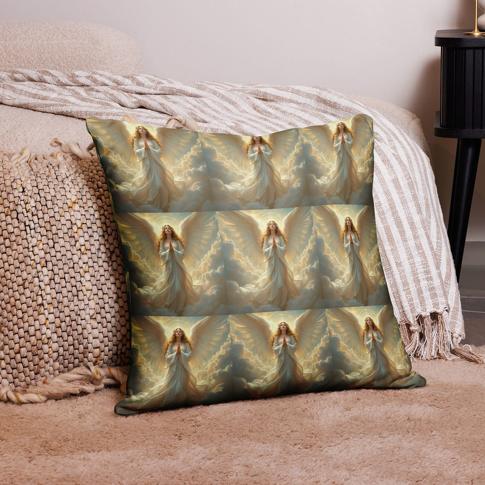 Miniatura: Praying Angel Girl Basic Pillow