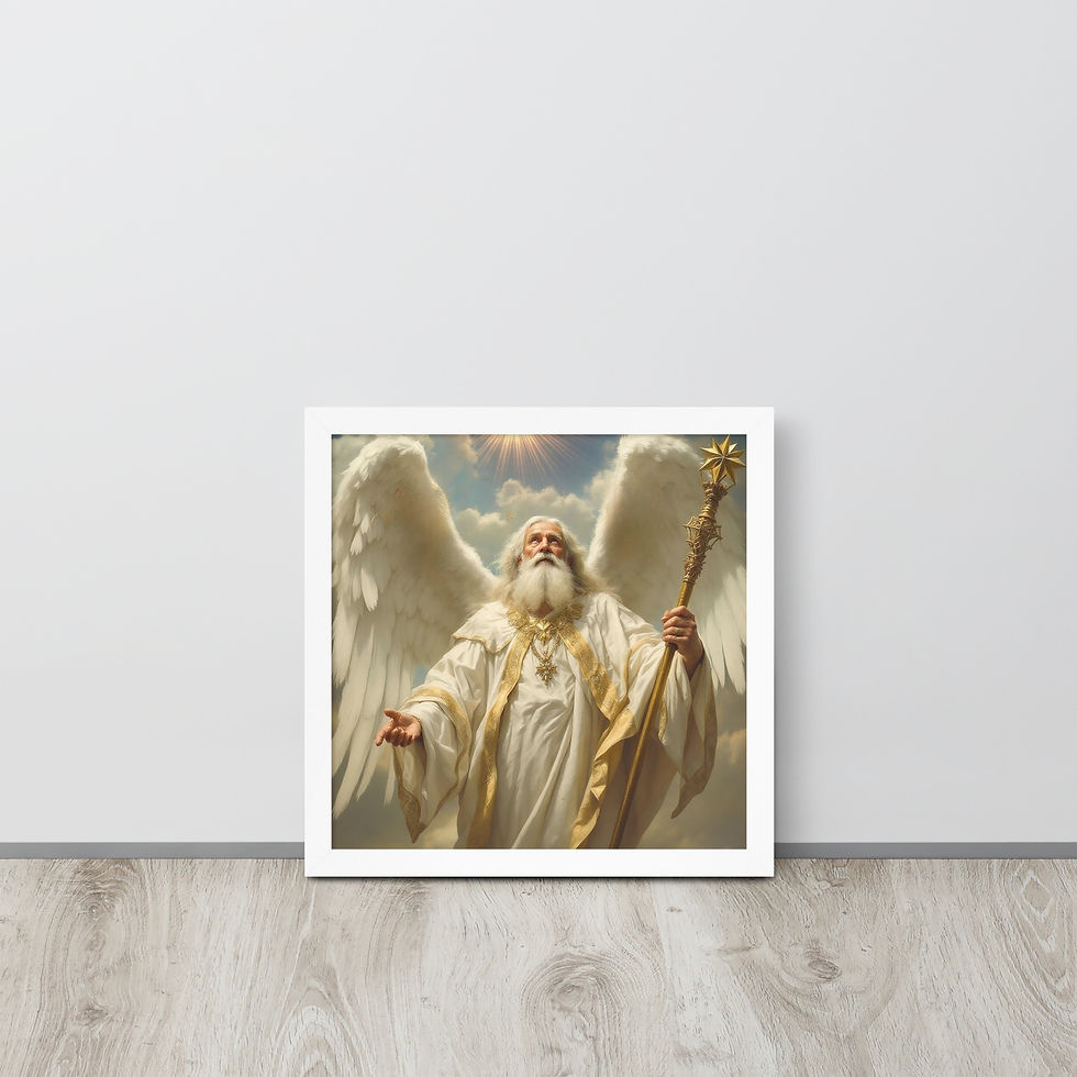 الصورة المصغرة: God with Staff Framed poster