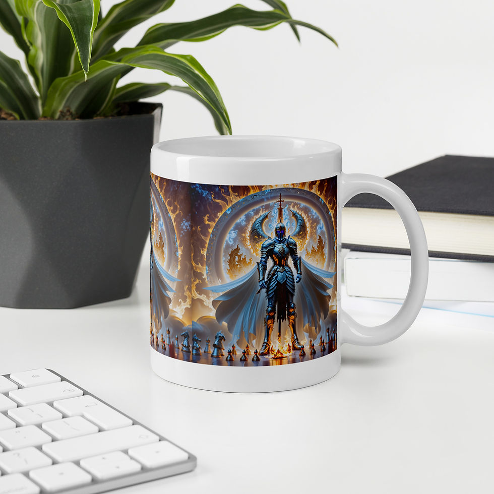 الصورة المصغرة: White Knight White glossy mug