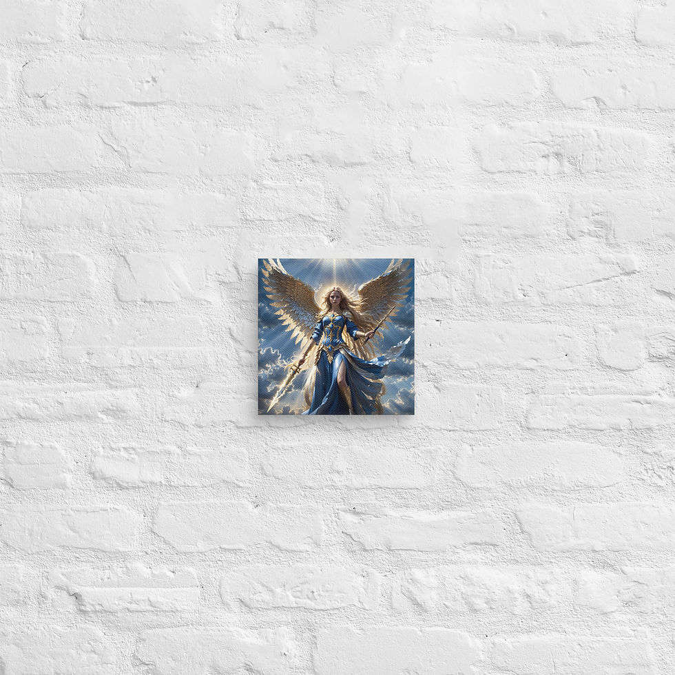 Thumbnail: Blue Warrior Angel Canvas
