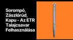 Terasz, sorompó, zászlórúd, kapu, fa és fémszerkezetű házak rögzítése? Az ETR talajcsavar a megoldás!