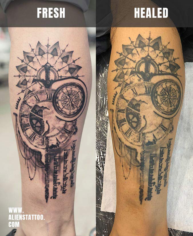 buddha and lotus flower tattoo
