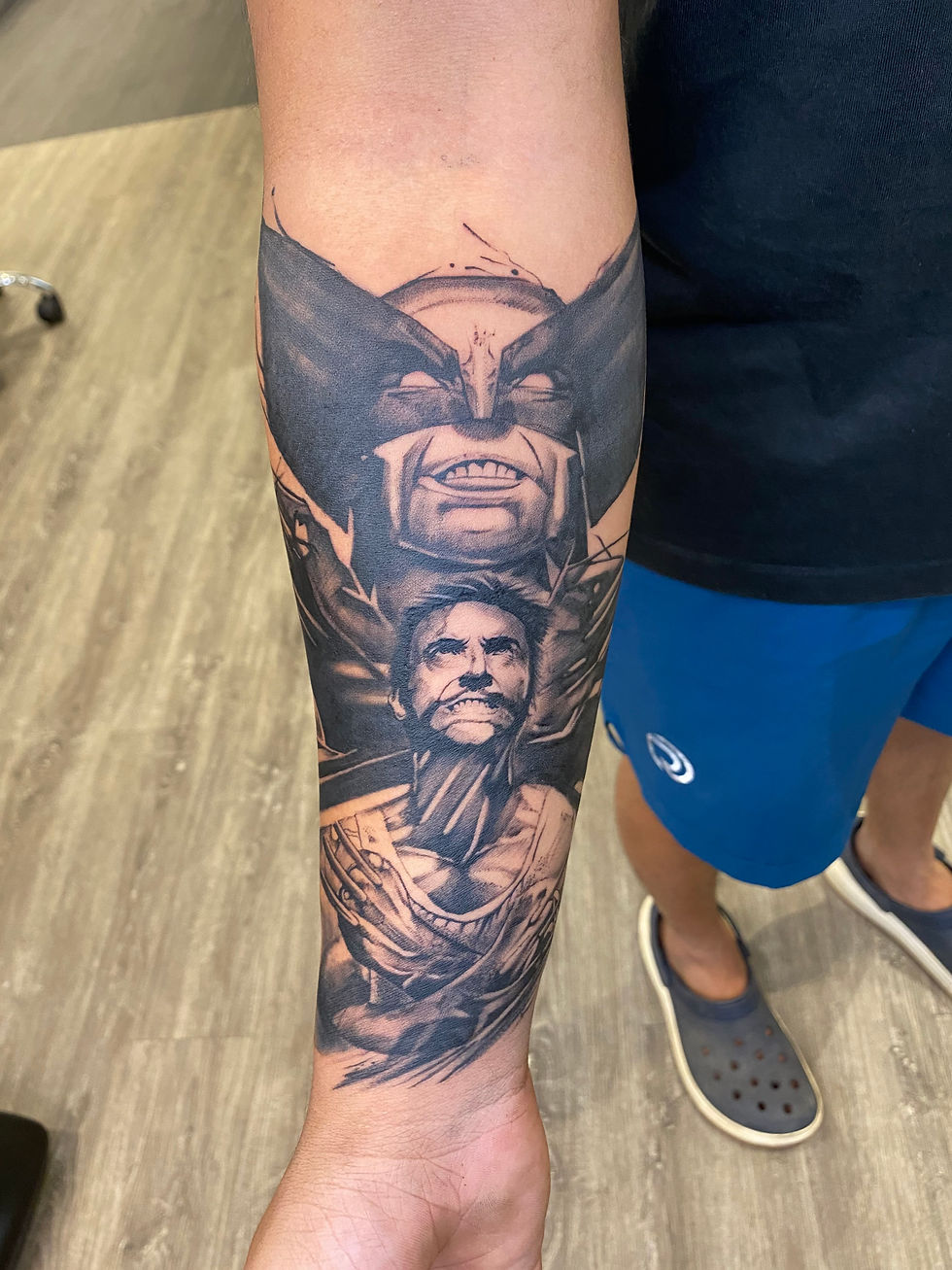 X-Men Wolverine tattoo On Arm