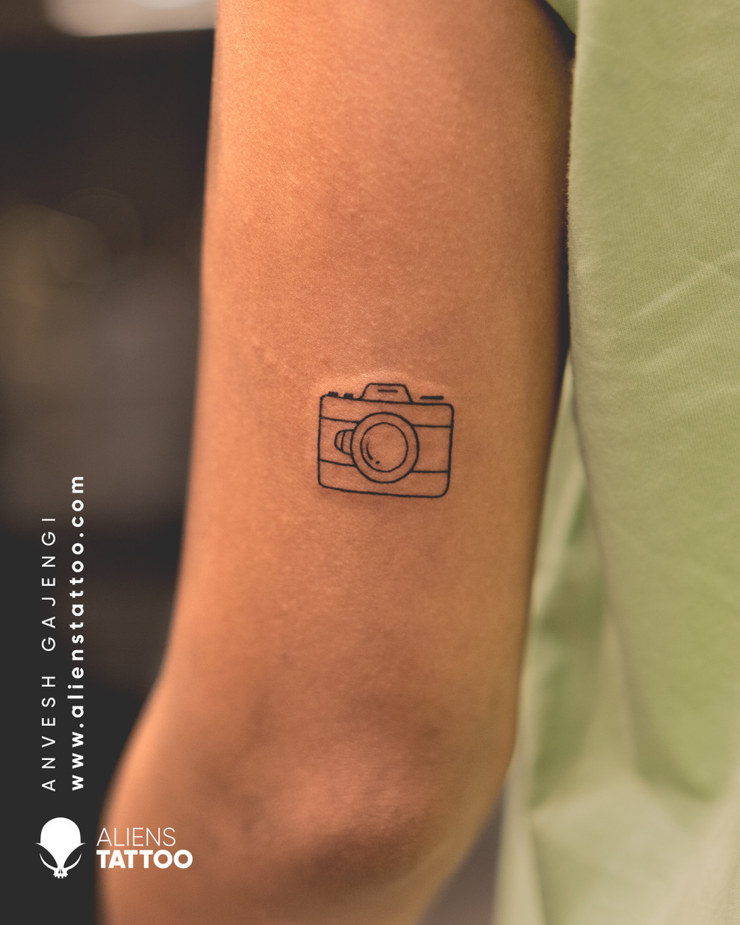 Camera Outer Arm Tattoo At Aliens