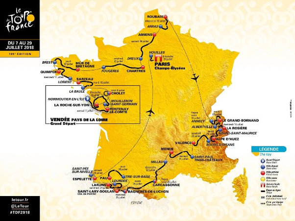105ª edição do Tour de France vai ter Alpe d’Huez, Roubaix e pontuação especial