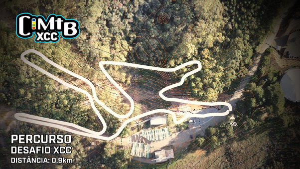 Desafio CIMTB Short Track define o traçado da pista no Parque do Cristo, em Poços de Caldas (MG)