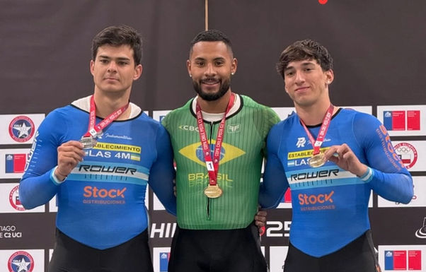 João Vitor e Lucca Ferreira brilham na abertura da Copa Chile de Ciclismo de Pista