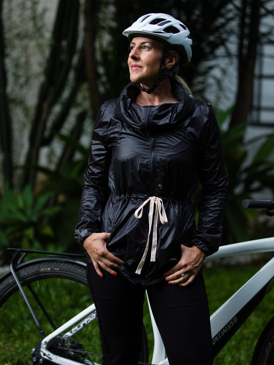 Gisele com look para pedalar / Divulgação