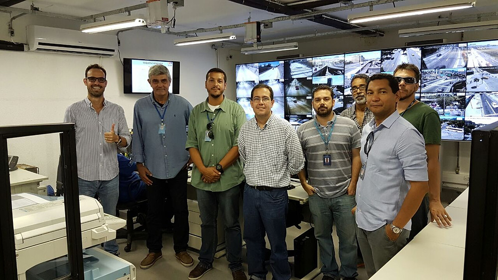 Visita ao centro de operações da concessionária Porto Novo durante a vistoria técnica do Tunel Marcelo Alencar / Divulgação CSC-RJ