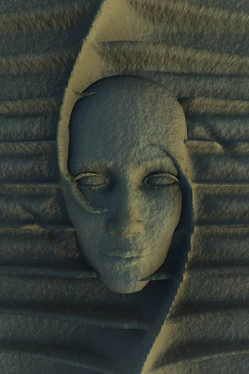 face, meditate, visualize, thought