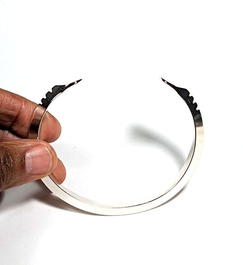 Thumbnail: SB13 STERLING SILVER Triangle BRACELET