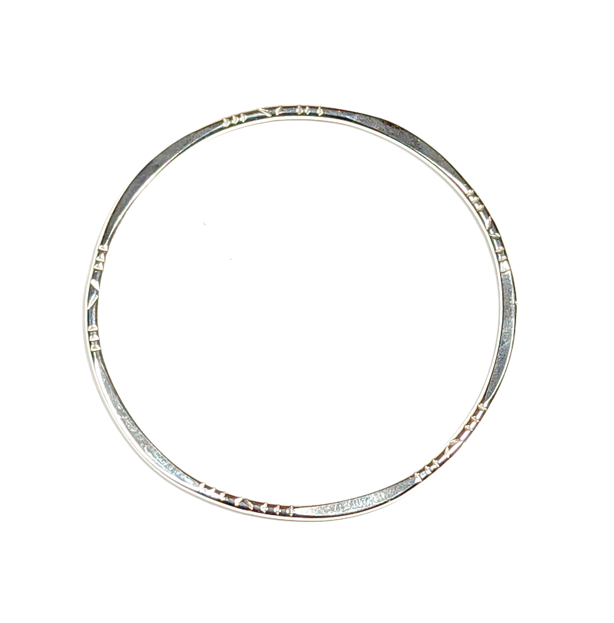 SB17 STERLING SILVER 10 GAUGE BRACELET