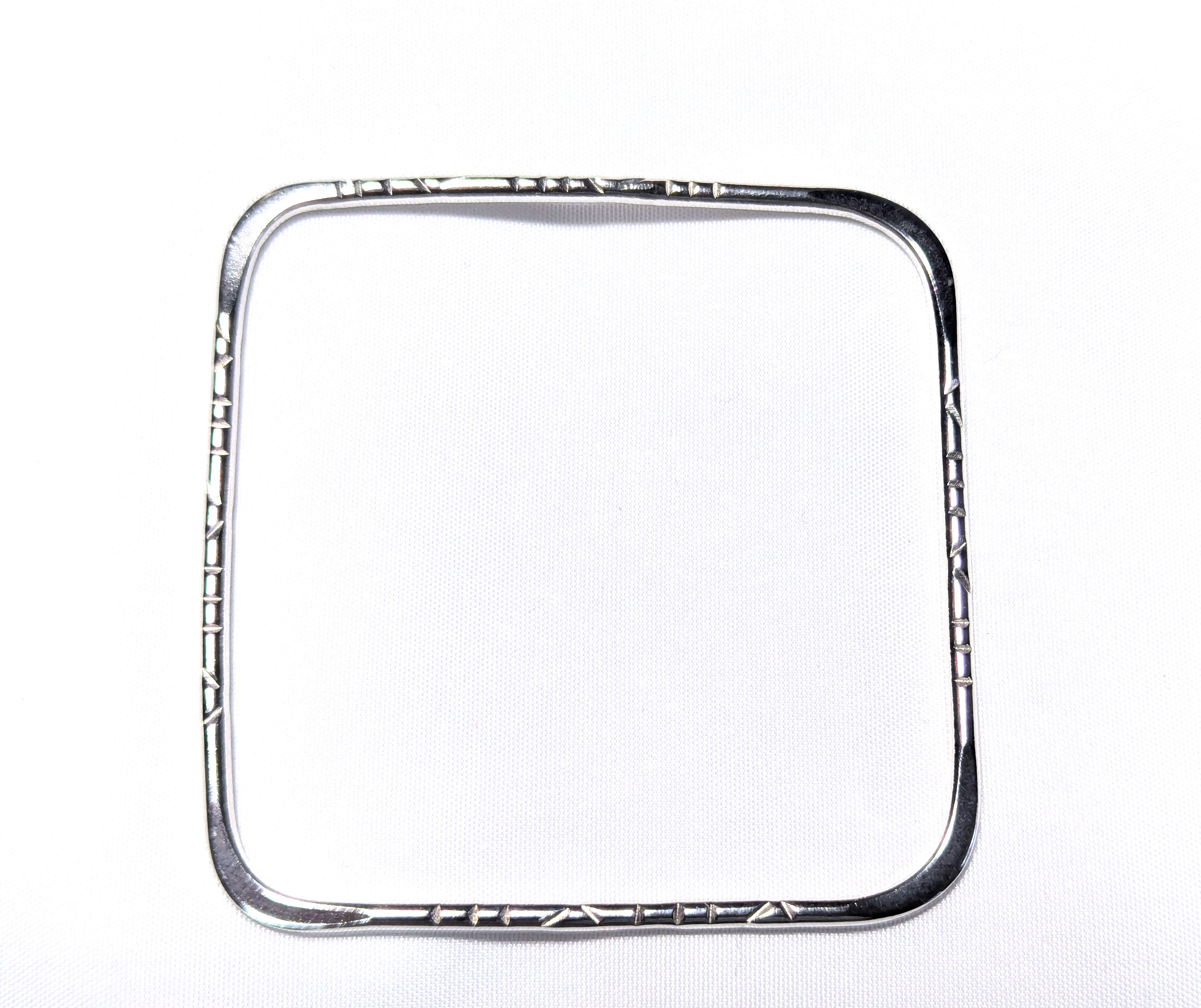 SB18 STERLING SILVER 10 GAUGE SQUARE BRACELET