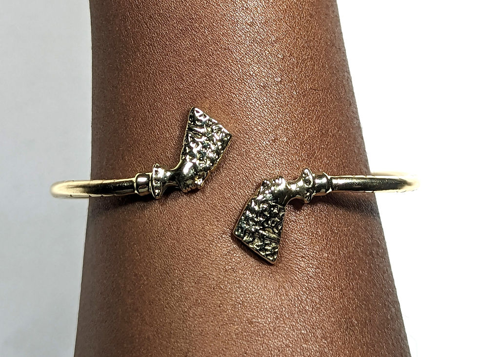 Thumbnail: BB2 100 % BRASS NEFERTITI HEAD BRACELET