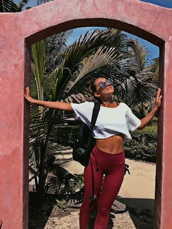 Peach walls at hotel