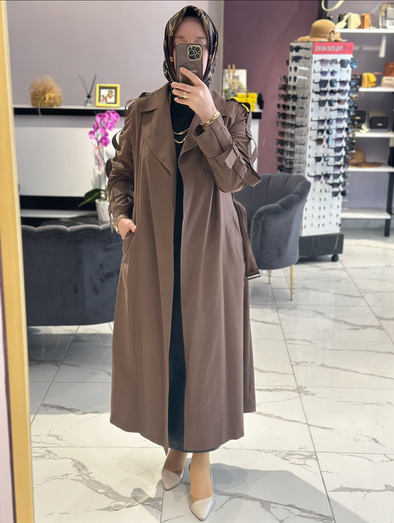 TRENCH KAHVERENGİ 