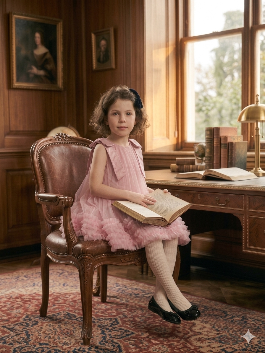 Miniatura: Vestido Infantil Luxury Tule & Velvet