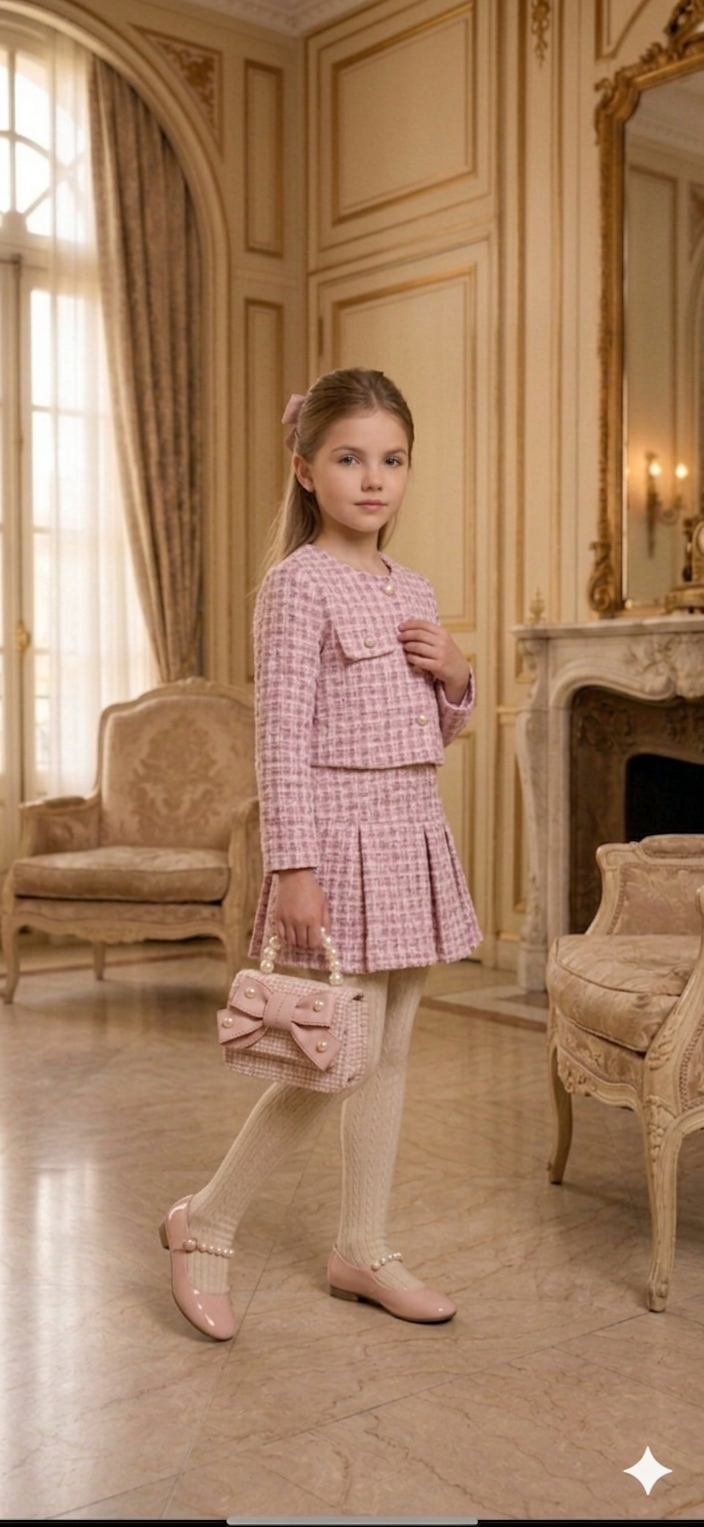 Miniatura: Conjunto Tweed saia & Casaco