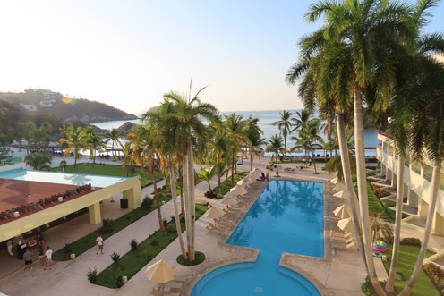 Dreams Huatulco Preferred room view.   Only the Preferred rooms have an ocean view.