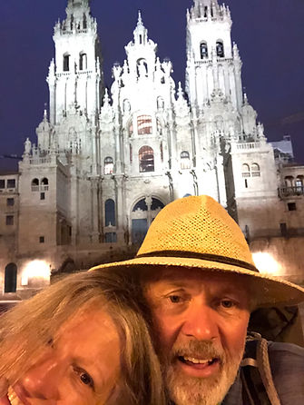 Camino de Santiago, early morning arrival, Plaza de Obradoiro, Santiago de Compostela, Camino Way of Life