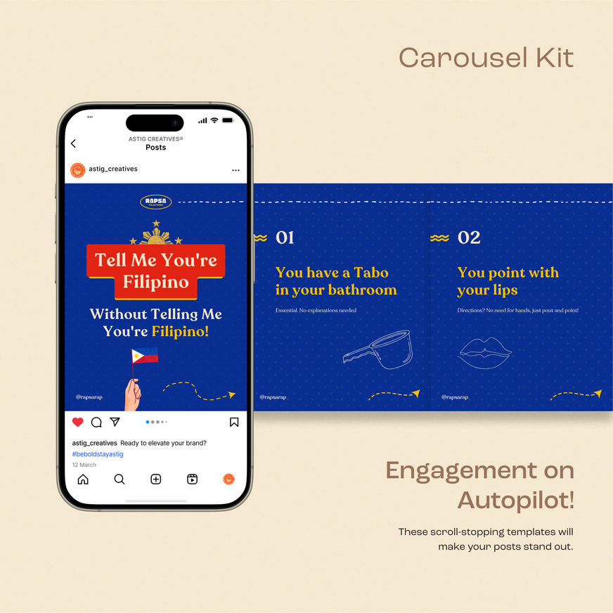 Rapsa Social Media Kit Carousel Kit Preview