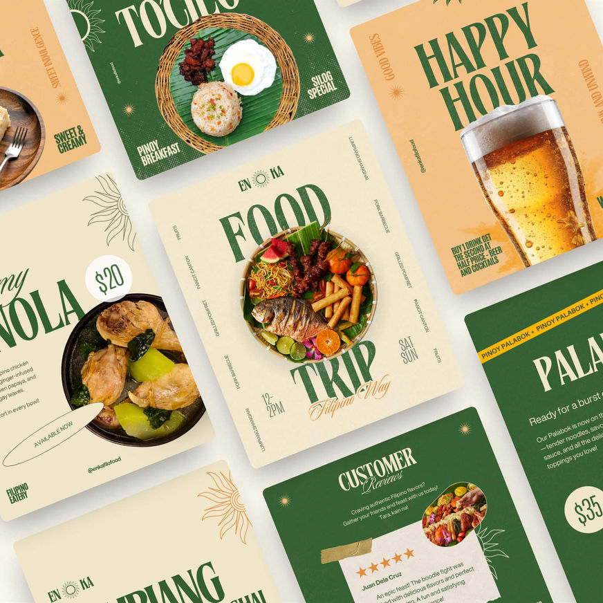 A collection of Beautifully Designed Social Media Kit Enka