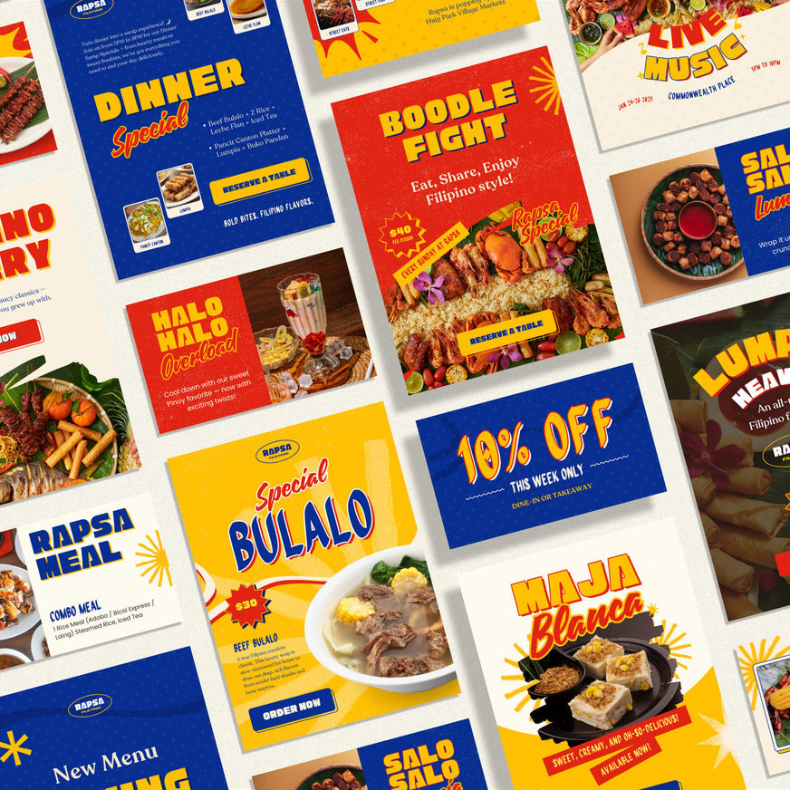 Colorful Filipino Food Email Graphic Newsletter