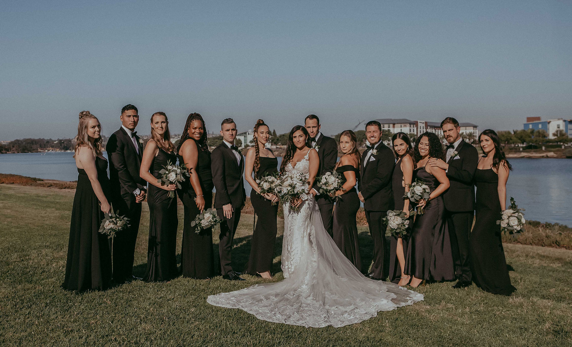 San Diego Wedding, Liberty Station Wedding Photography, Berlynn Photography, San Diego moody wedding photographer, san diego moody wedding photographer, san diego adventure wedding photographer, dreamy san diego wedding venue, The brick liberty station wedding, bridal party portrait