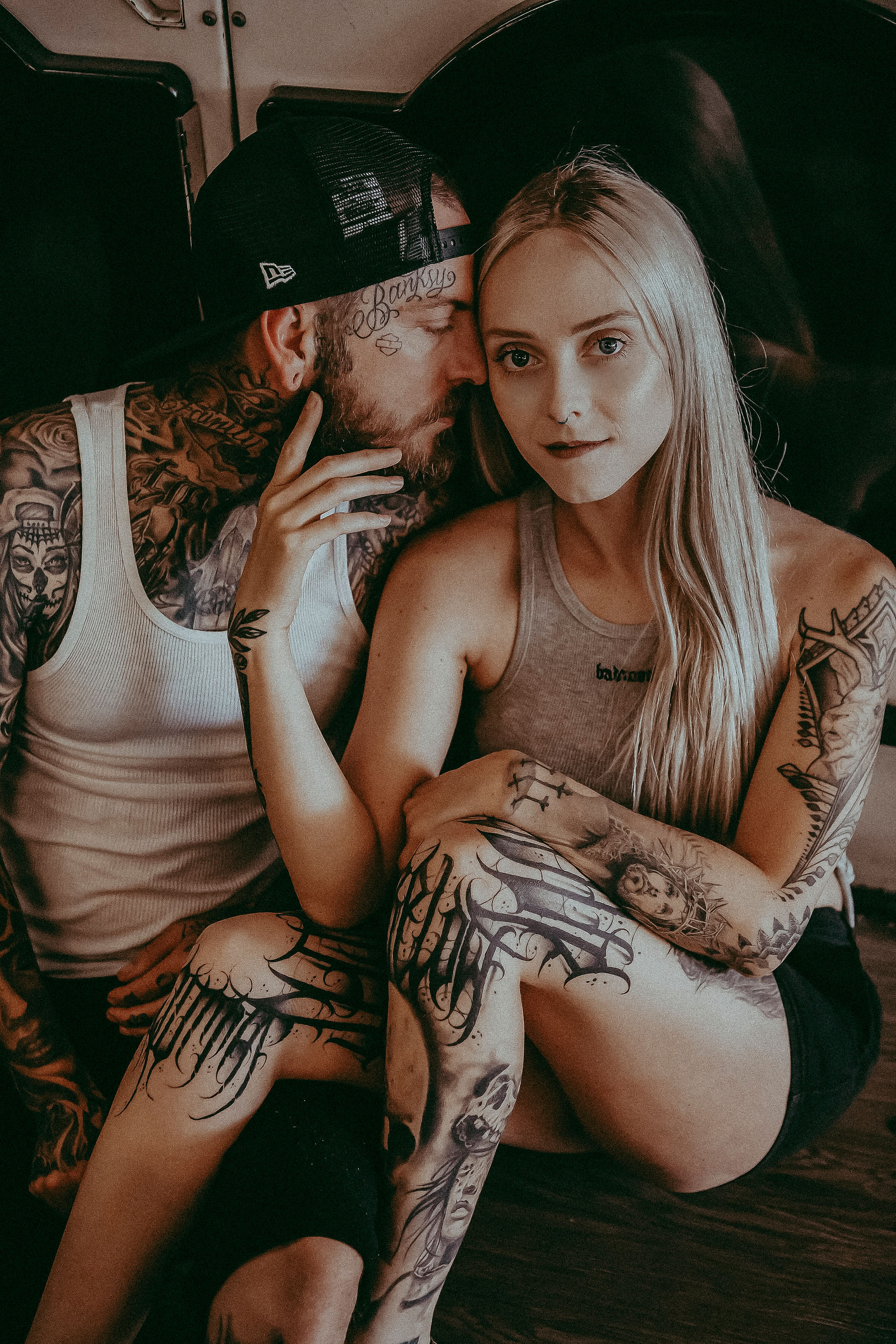 Berlynn Photography, San Diego Engagement shoot, San Diego unique engagement shoot locations, laundromat engagement shoot, san diego laundromat couple shoot, moody engagement session