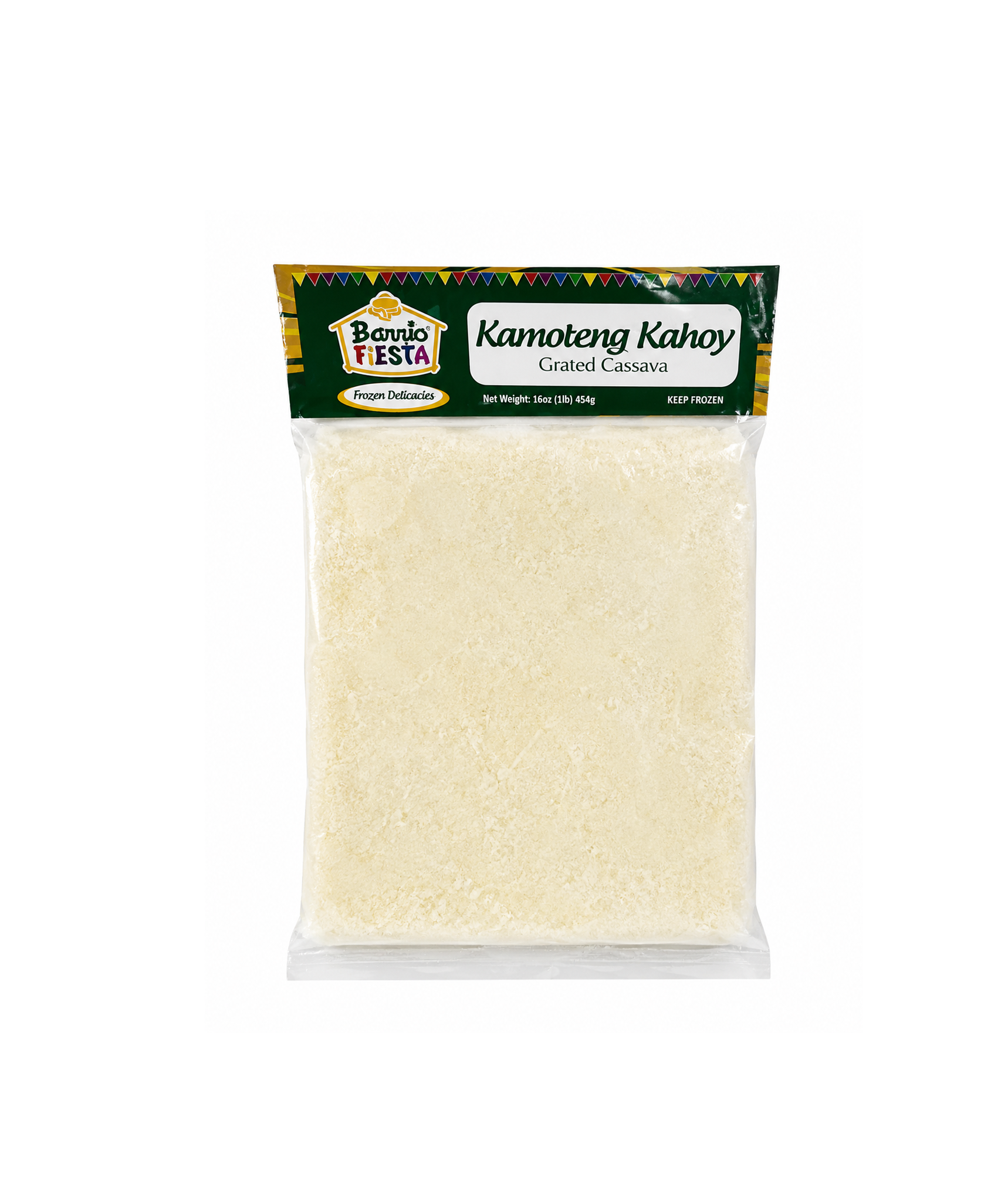 Barrio Fiesta Frozen Grated Cassava / Kamoteng Kahoy - 454g