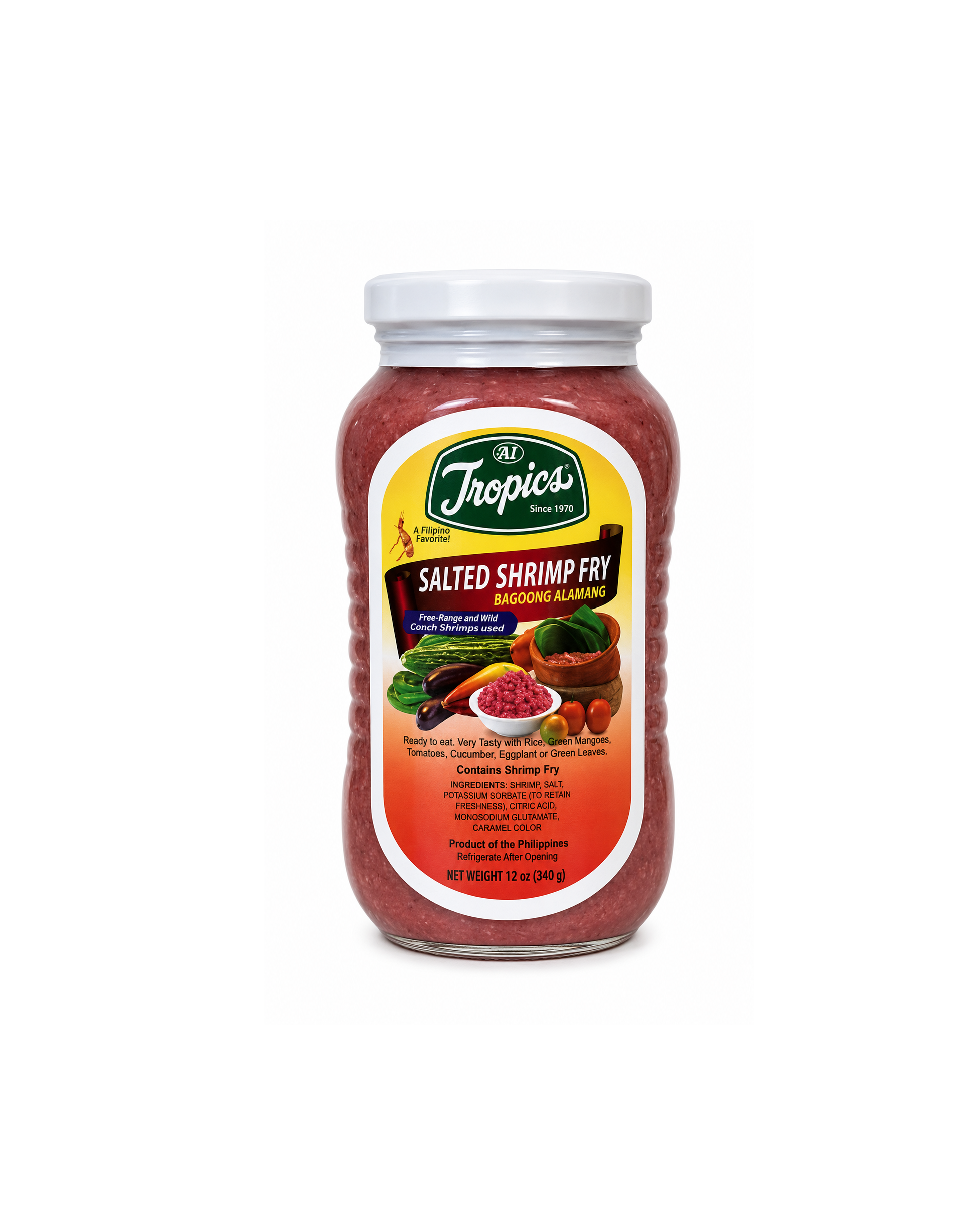 Tropics Bagoong Alamang Salted Shrimp Fry 12oz