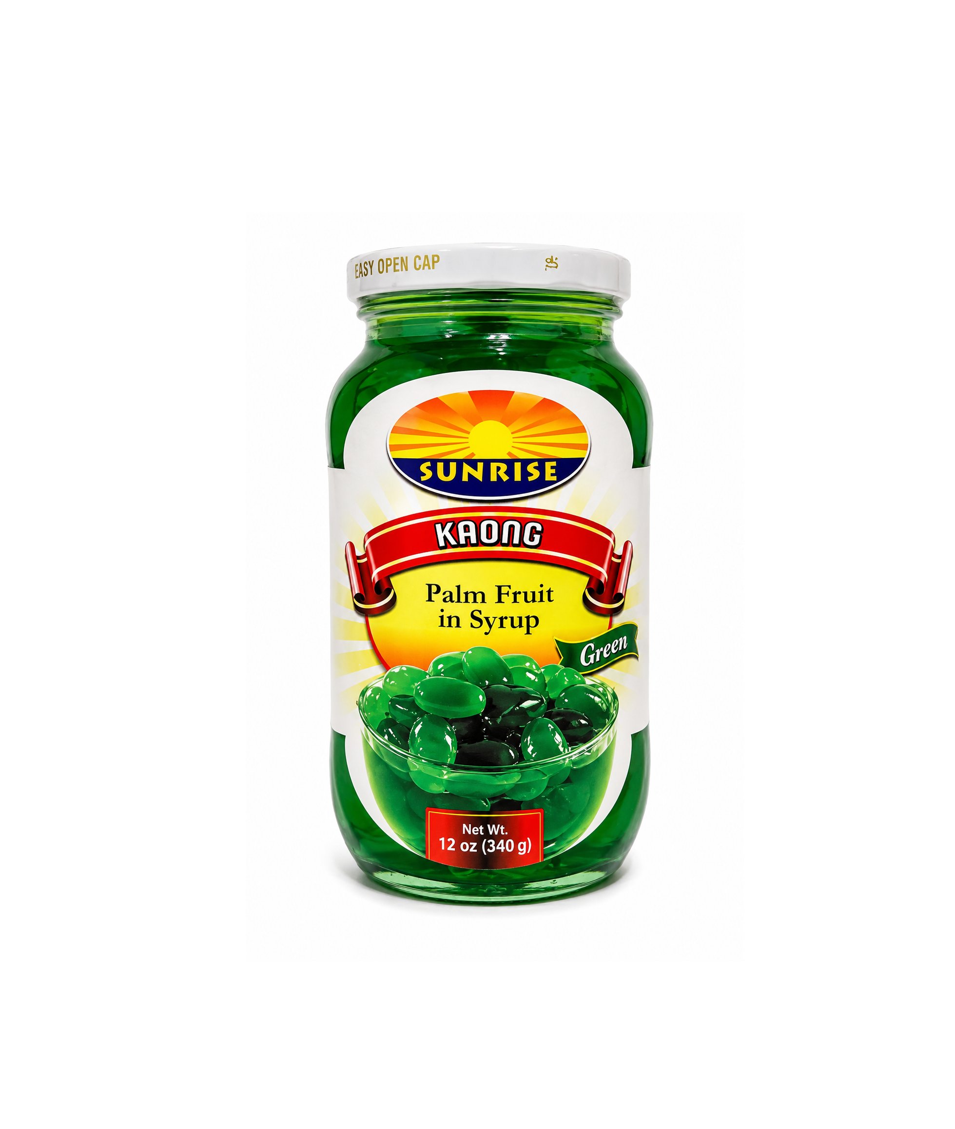 Sunrise Kaong Palm Fruit in Syrup Green - 12oz
