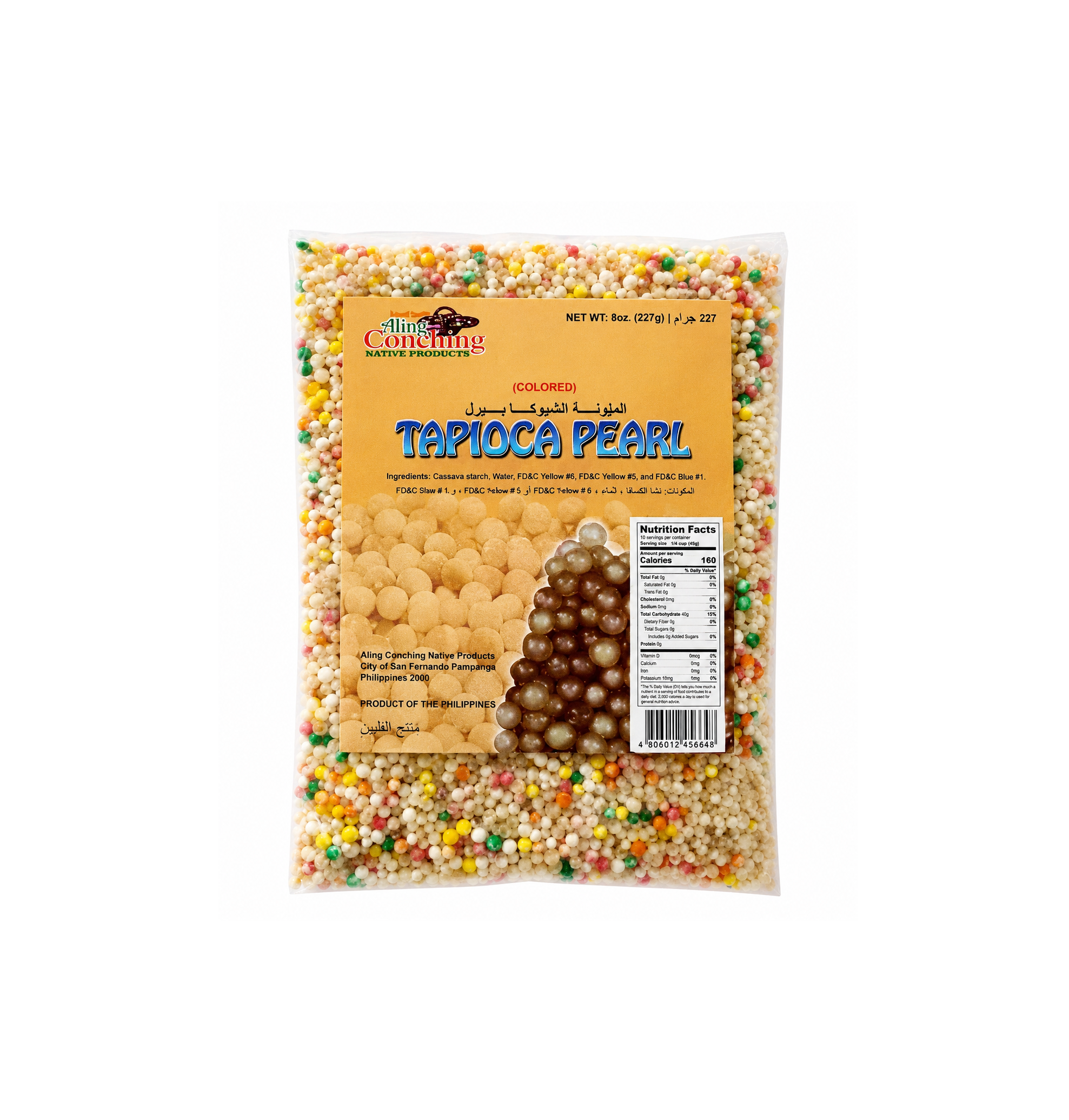 Aling Conching Tapioca Pearl Colored - 8oz