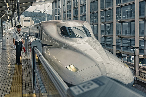 Shinkansen in kyoto station