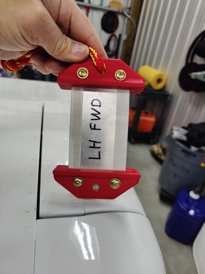 Thumbnail: Gust Lock, Straight - Low profile, 3- Holes, General Purpose, Two Half Pieces