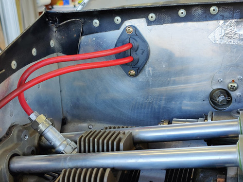 Engine Baffle Ignition Wire Seal - Two Wire - Zero Degree
