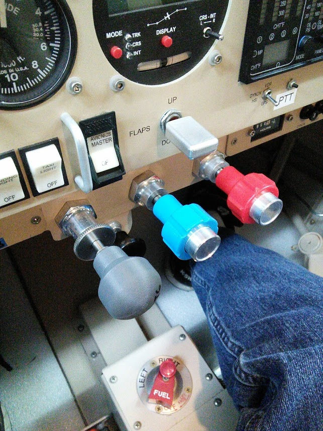 Thumbnail: 1.375 inch diameter Smooth Rounded Throttle Knob - Vans Standard Size
