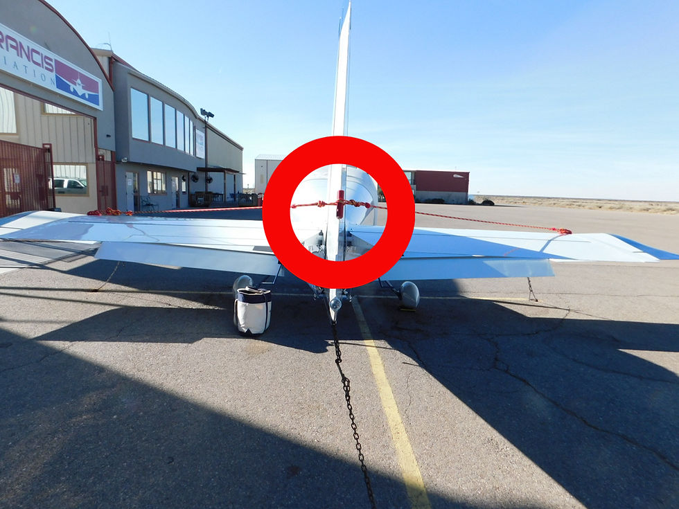 Thumbnail: Rudder Gust Lock RV-7,9,10,14