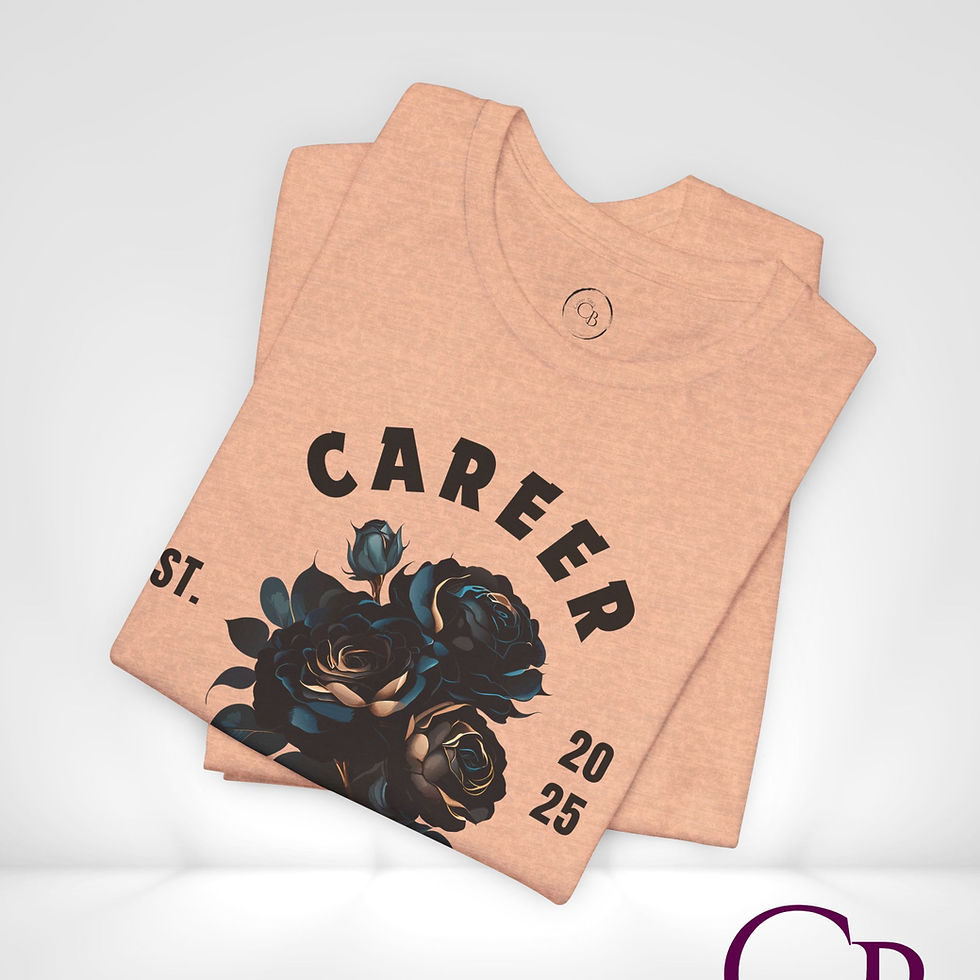 Thumbnail: Black Flowers Career Crewneck Tee